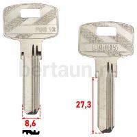 Заг.для ключ. DK 6 (DKB8)  (PDB12) SILKA ТУРЦИЯ ОРИГИНАЛ (вертикалка)№316