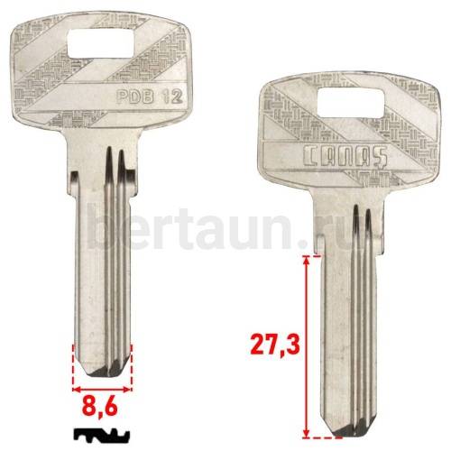 Заг.для ключ. DK 6 (DKB8)  (PDB12) SILKA ТУРЦИЯ ОРИГИНАЛ (вертикалка)№316