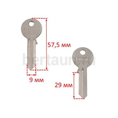 Заг.для ключ. TIT-2D_TT5D_TN2_TTN13_Титан  англ № 516 