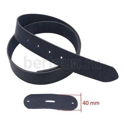Заготовка № 4 для ремня 40мм (чепрак) синяя