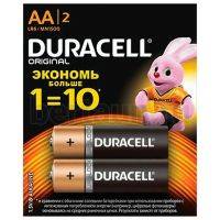 Батарейка № 52  MN1500/LR6/AA BL-12 Duracell (2шт/упак)пальчик