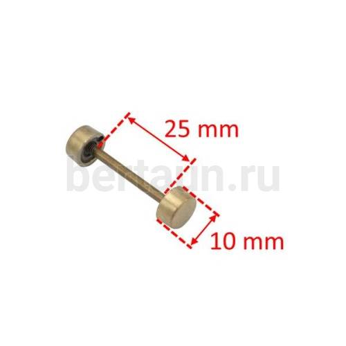 Ручкодержатель №49 штанга-гантелька для сумок 25F мм антик