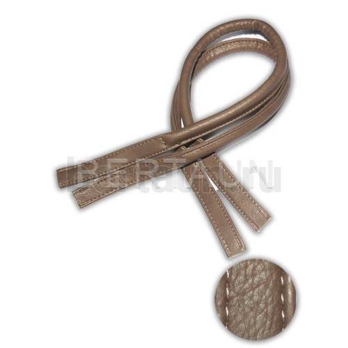 Ручки сумочные 65 см КОРОТКИЕ УЗКИЕ №122 полиурет. капучино мат