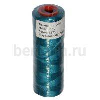 Нитки вощеные №69 d1мм 100м.для ручной прошивки СИНИЙ 1175 DAFNA