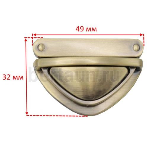 Замок портфельный № 79 QX1045 GFM антик