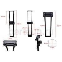 Ручка телескоп. д/чемодана № 27 L051 24" ТМL/LT 1- сложение