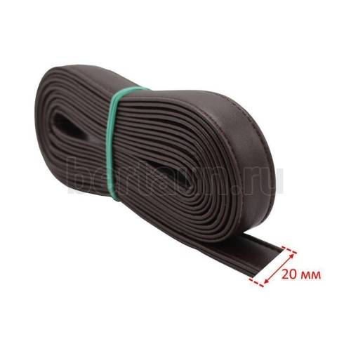 Ручки сумочные ПЛОСКИЕ №123 2см*2м тем.кор.гладкий NEW