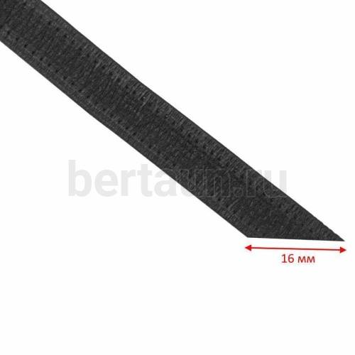 Резинка босоножная 16 мм. черная ИТАЛИЯ
