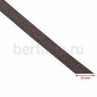 Резинка босоножная в кожаной оплетке 10 мм коричневый цв.№ 2 Италия