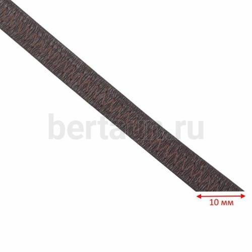 Резинка босоножная в кожаной оплетке 10 мм коричневый цв.№ 2 Италия