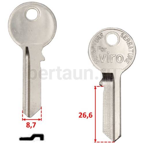 Заг.для ключ. VIRO-1 (F-038)  англ. 457
