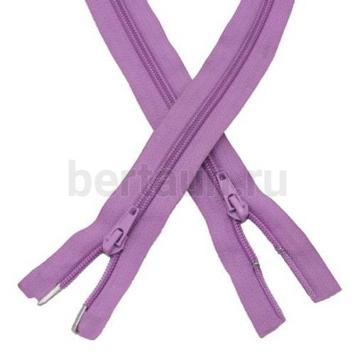 МОЛНИЯ №118 курточная 2 замка спираль Т7 ПРИБАЛТИКА 120 см сиреневый