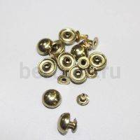 Заклепки "Хольнитены" №24 12 мм (10 шт/уп) ВЫПУКЛЫЕ золото