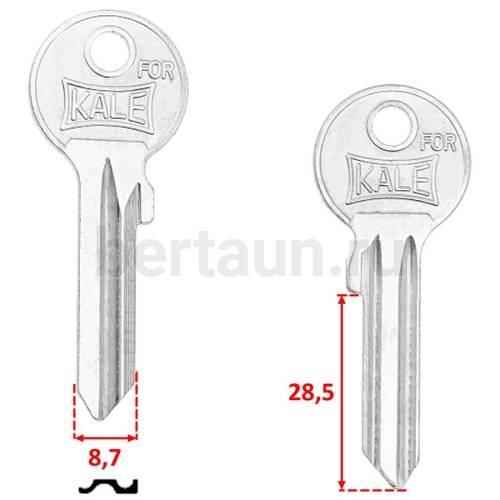 Заг.для ключ. KALE( КЛ 8Л)  KAE8_KAL10R_KLE7RX_KAL7D_Kale англ. левый №128