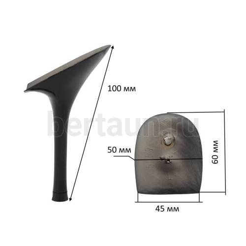 Каблуки №  58 LY 5057 черно лаковый (высота 10 см)