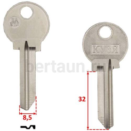 Заг.для ключ. KAZ КАЗ 7Л  KAZ-7_KAZ7R_xx_KAN7S_англ. (RU) KAZAN № 172 