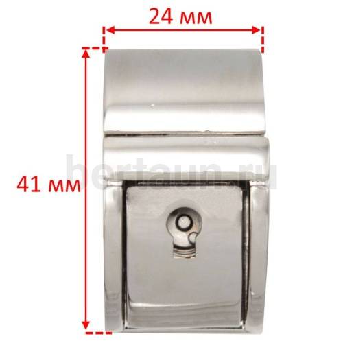 Замок портфельный № 33 РХ-026 никель ЛТ