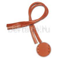 Ручки сумочные 75 см крепл.УЗКОЕ № 88 полиурет. кирпичный гладк.блеск