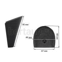 Каблуки №  85 GUMUS 1267 (9-0)  черный   (высота 9 см)