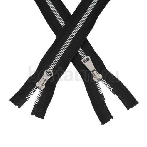 МОЛНИЯ №195  КУРТОЧНАЯ ТРАКТОР Т5 звено никель 2 замка 100 см