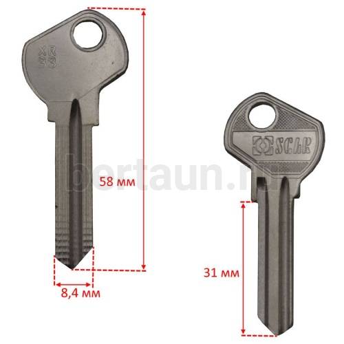 Заг.для ключ. KAZ КАЗАНЬ 4 _KAZ4 _KAN4S _KAZ4R _KAZ4L_ (ST XR -33) № 88 