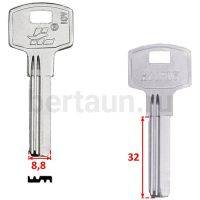 Заг.для ключ. HOOP-1D HOOPLY 2 паза верт.(8.8x32мм) (сторона MULT3P) № 59 