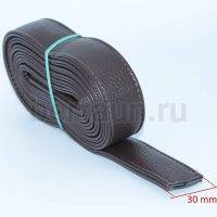 Ручки сумочные ПЛОСКИЕ № 22 3см*2м корич. рифл.