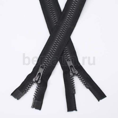 МОЛНИЯ №150 курточная 2 замка ТРАКТОР Т8 Прибалтика 100 см черная