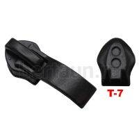 Замок-бегунок №196 спираль Т7 ПУЗАТЫЙ BERT  черный