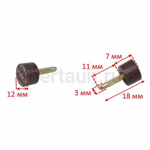 ARCHITAK  набойки №17 (круглые) №12 коричневые