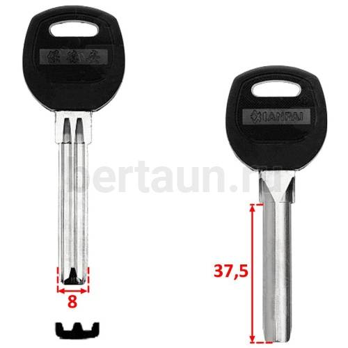 Заг.для ключ. CANAS PSNJ 2P/SAN-5P SANJIN пол. 2 паза шир(7.5x38мм) №61