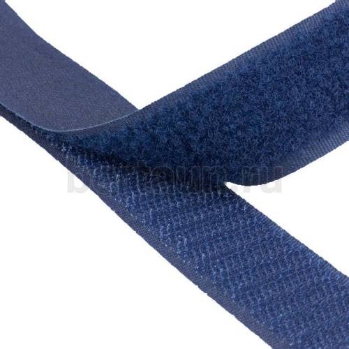 Лента  " липучка " 20 мм. т. синий