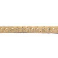 Резинка босоножная в кожаной оплетке  8 мм тем.бежевый цв.№ 4 Италия