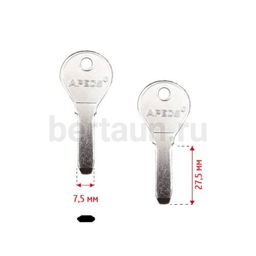 Заг.для ключ. APECS 2.5 RSL-1 E-494 вертикальный №378