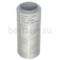 Нитки вощеные №41 d1мм 100м.для ручной прошивки белые.DAFNA