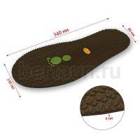 Подошва № 62 BISSELL 111  4.0мм коричневый (brown 1) "зеленая лапка"