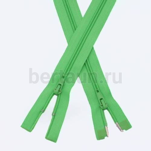 МОЛНИЯ №131 курточная 2 замка спираль Т7 ПРИБАЛТИКА 110 см салатовый