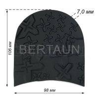 Набойка № 116  BAOMA арт.B110B черный 7.0 мм