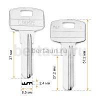 Заг.для ключ. PAP 1S  2 паза правый CANAS Турция  верт.  № 653