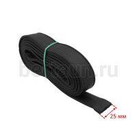 Ручки сумочные ПЛОСКИЕ №131 2,5см*2м черн. мат.003