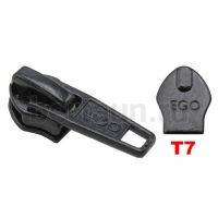 Замок-бегунок №113 спираль T7 EGO черный