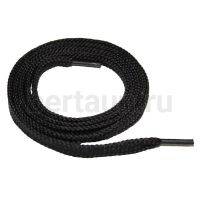 Шнурки № 5 шнурки ПЛОСКИЕ  черные  100 см