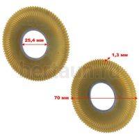 Запчасть № 5 Фреза отрезная KEYWORLD 100Е1 0020А жёлтая с насечкой ф70*1,3*ф25.4*90Т(16508)