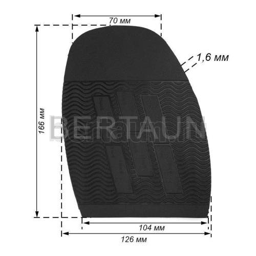 Профилактика №146 BISSELL арт. 58В  черная 1,6 мм