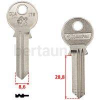 Заг.для ключ. DIA1/DIA2_DI6_DN2_DMD11 Diamond Китай англ.H-113 №459