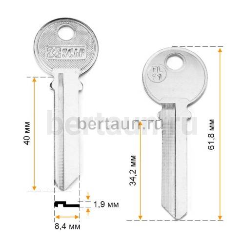 Заг.для ключ. TL 11_STTL11  англ. №700