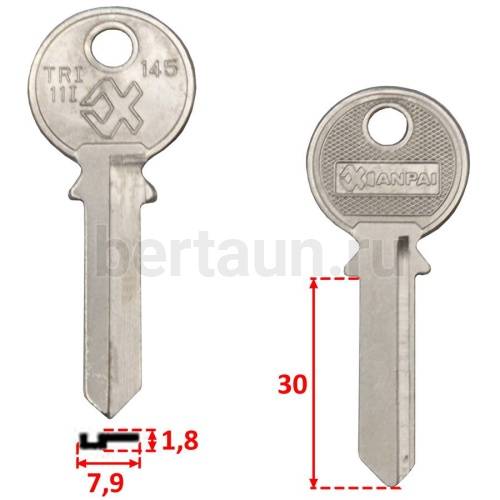 Заг.для ключ. TL 3R  _TRI11I_TR7_TL3R_TRC65L_TriCircle англ.№150