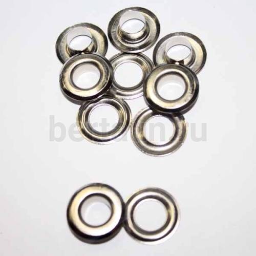 Блочка и  люверс  №40 D 9 мм никель  (20 шт/уп) ТР