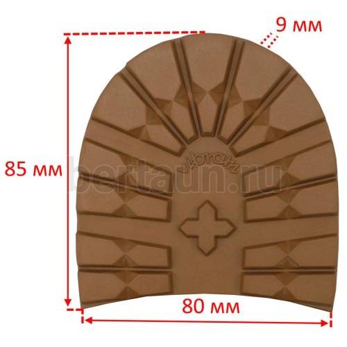 Набойка № 110 VIBRAM 1205 Roccia  (танк)  размер 39-40 (390)  беж