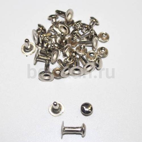 Заклепки "Хольнитены" № 1 8*15*4 одностор. никель ТМЛ (20шт/уп)
